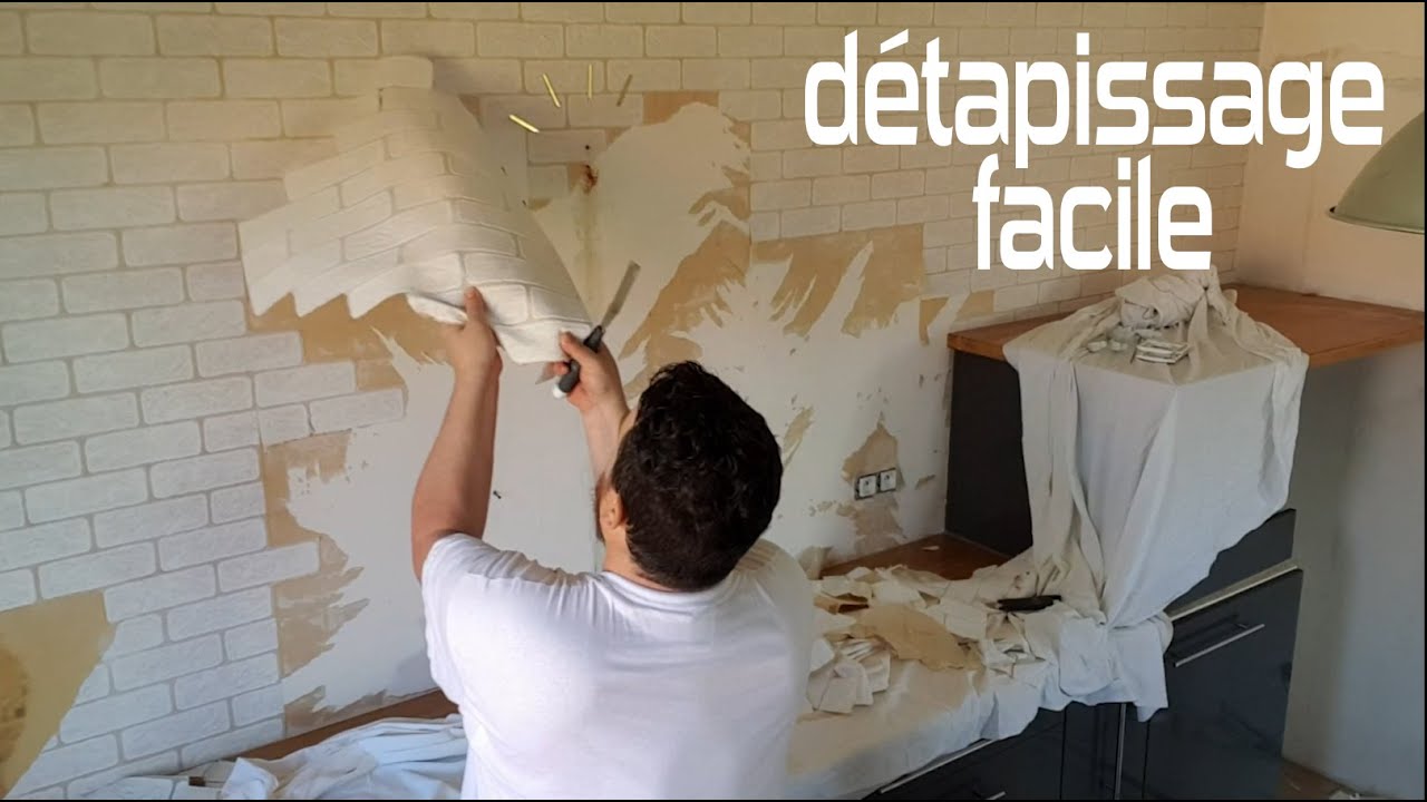 Décoller du papier peint, détapissage facile.