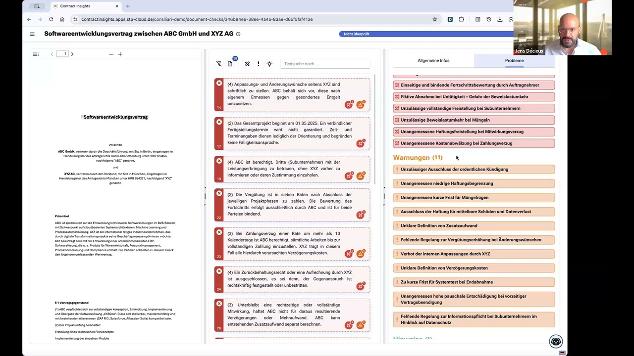 Legal Twin® Contract Insights - Trial Leitfaden für die ersten Schritte