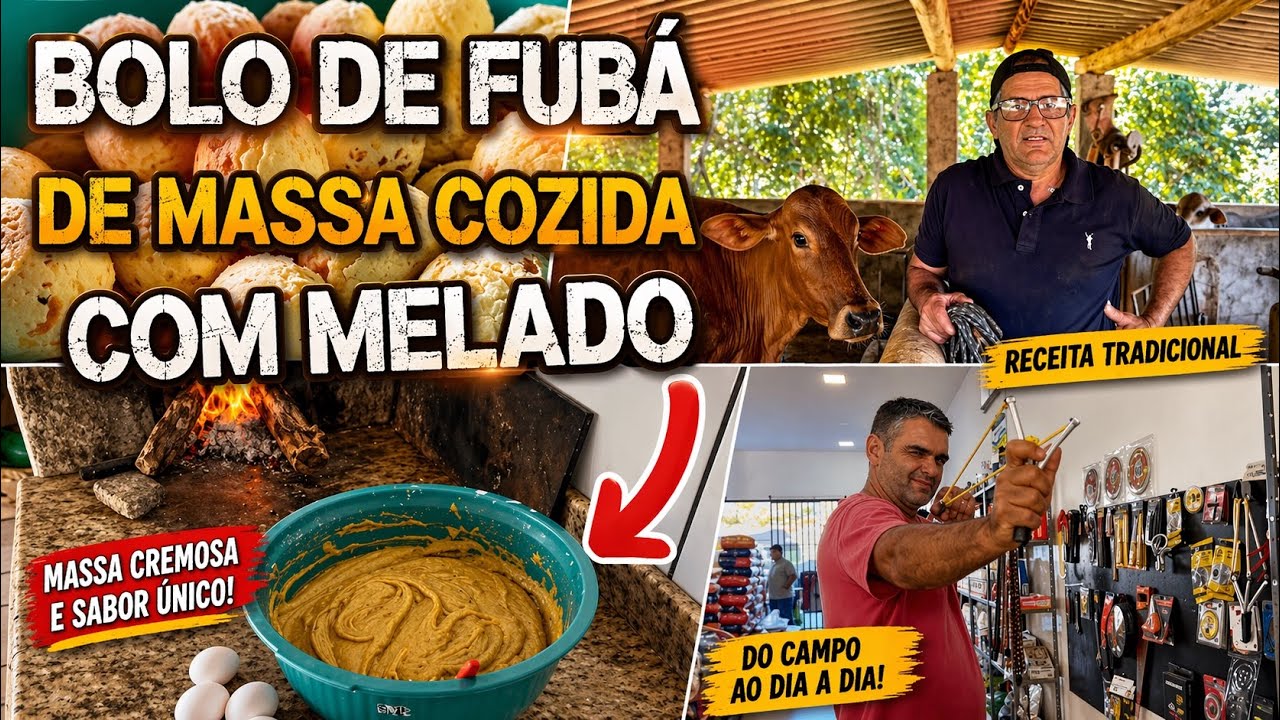 Foi laçar a bezerra e quase quebrou a costela 🙄 Fiz muitas quitandas pro encontro que vai ter aqui