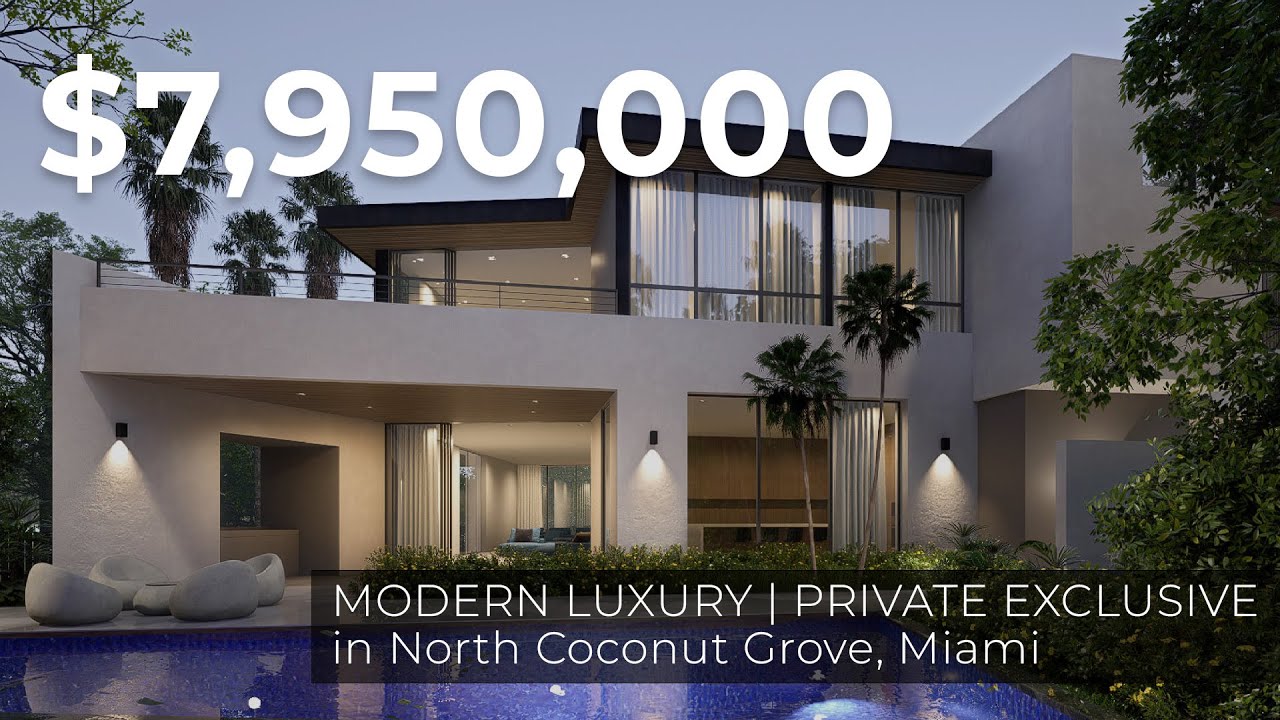 $7.95M Ultra-Luxury Home Under Construction | North Coconut Grove, Miami
