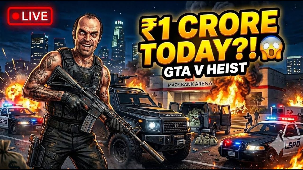 GTA 5 Money Grinding LIVE 💰 | Hindi PS5 Gameplay | Road to 1K 🚀