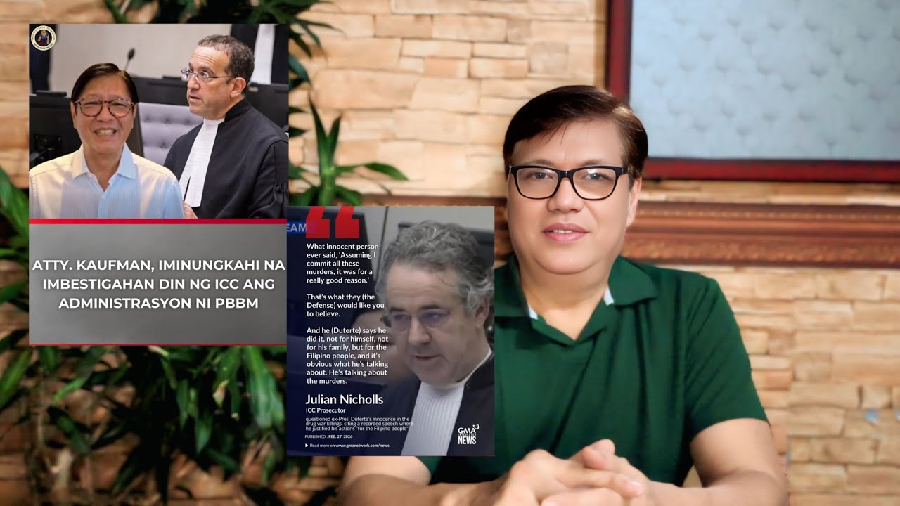 KAUFMAN GUSTONG PAIMBESTIGAHAN SI PBBM! HINDI TIWALANG MAIPANALO SI DIGONG? TULOY NA ANG TRIAL? 