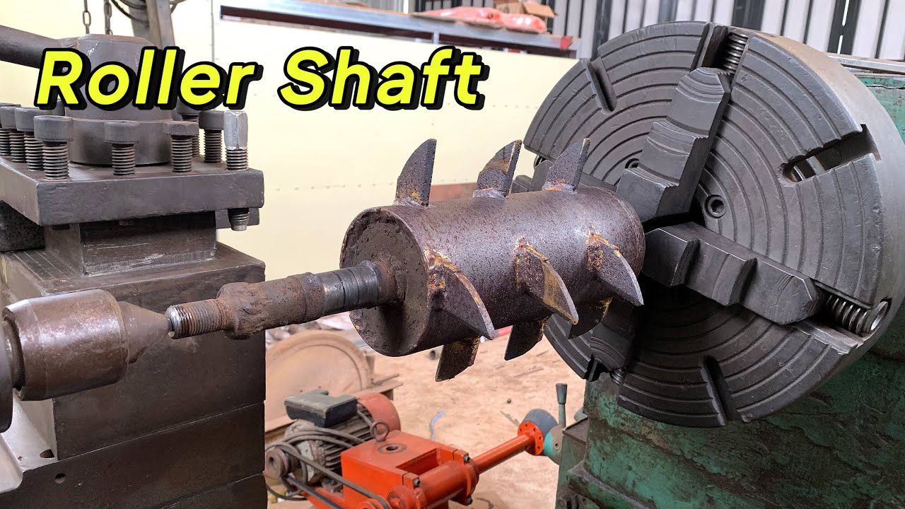 This ROLLER Shaft Was Completely Restored To Its Original State!