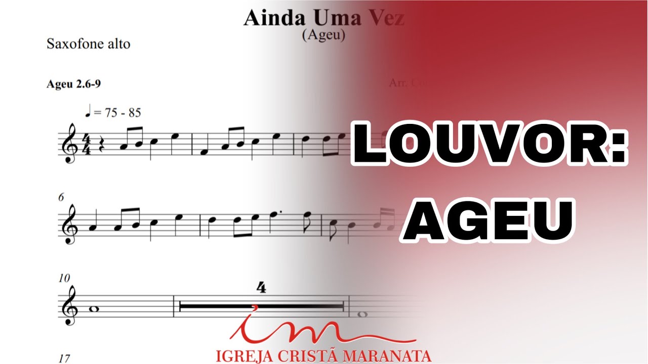 ARRANJO: Ageu - Saxofone Alto (ICM) 🎷