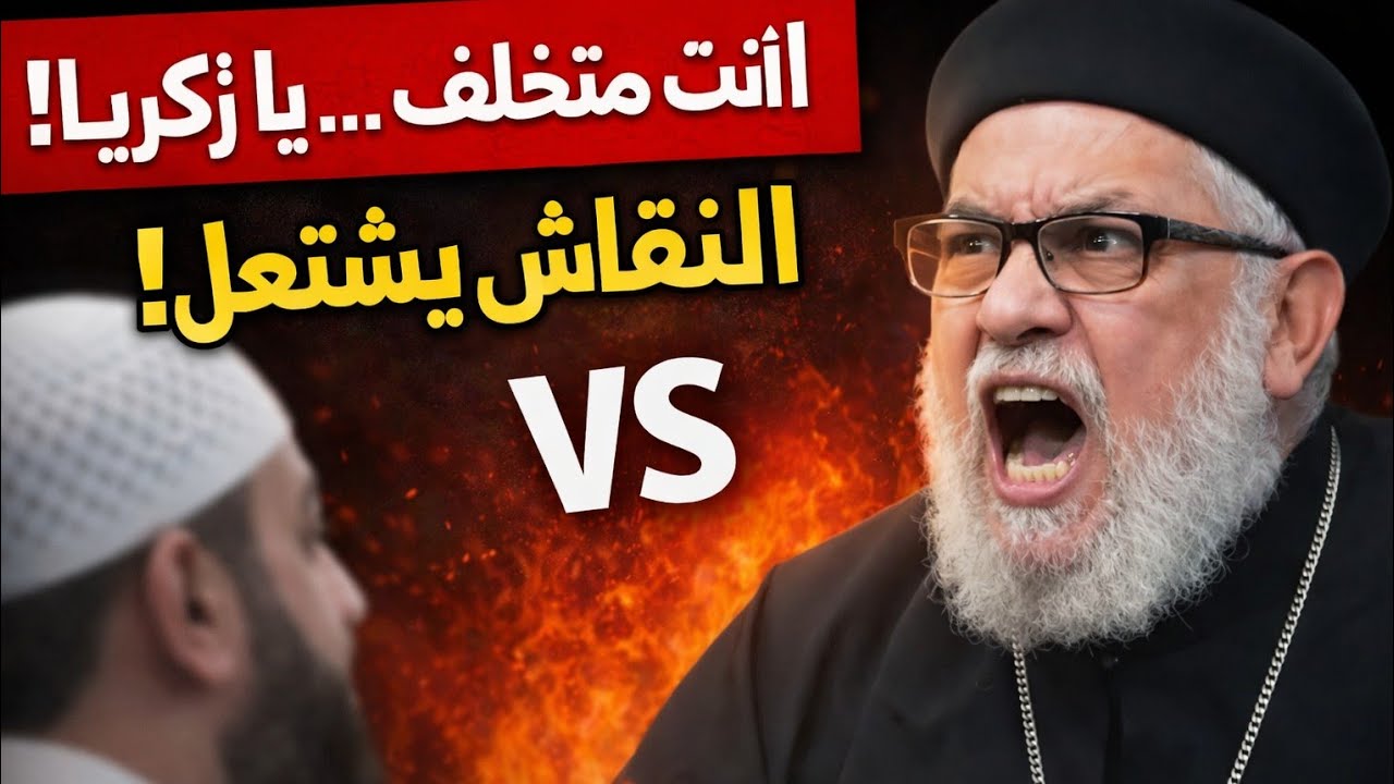 انت متخلف يا زكريا | حوار نارى | مسلم مع ابونا زكريا بطرس 