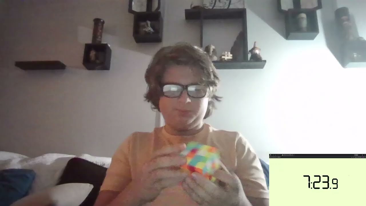 Solving all of my Rubiks cubes