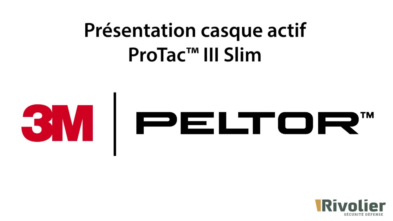 Casque 3M Peltor ProTac III Slim