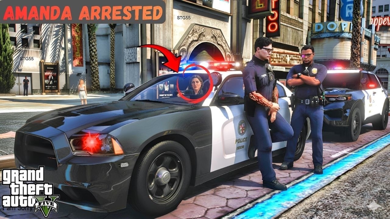 Amanda Got Arrested 👮‍♂️🚓 Pulise ka Changul Se Amanda Ko Ly Udhy😂😂 GTA V Gameplay