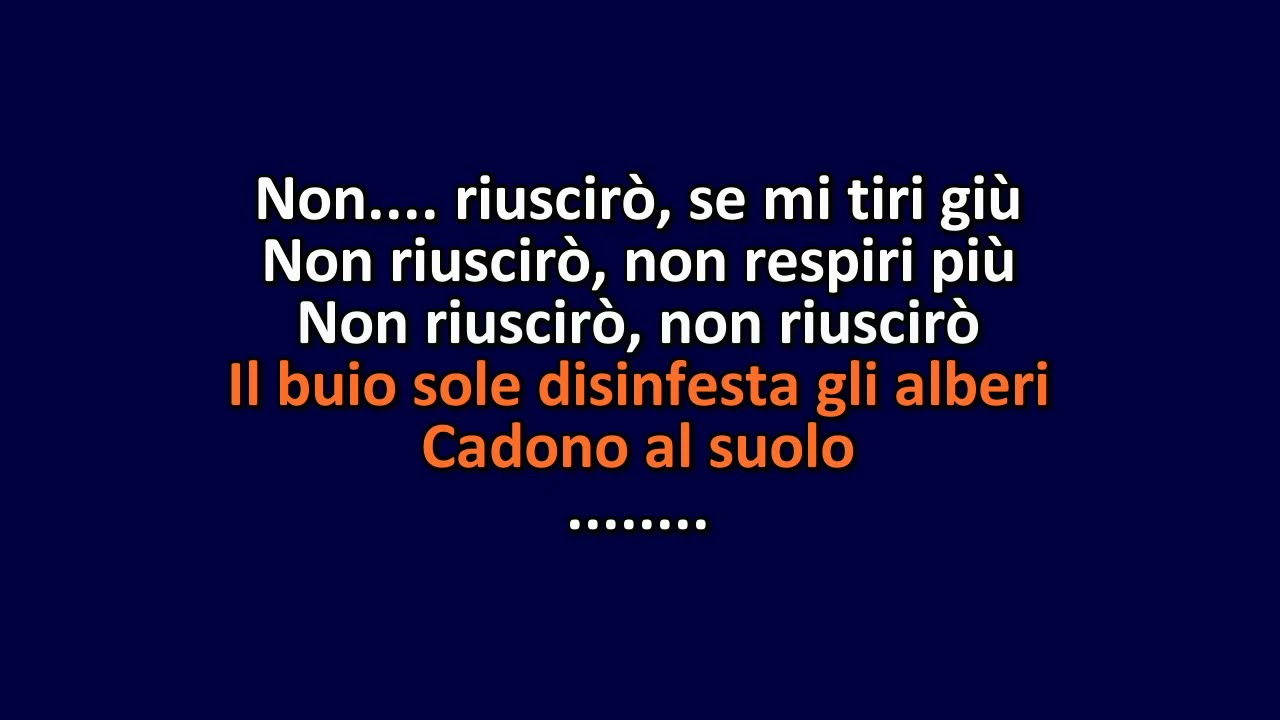 Verdena - Trovami Un Modo Semplice Per Uscirne - Karaoke Instrumental Lyrics - ObsKure