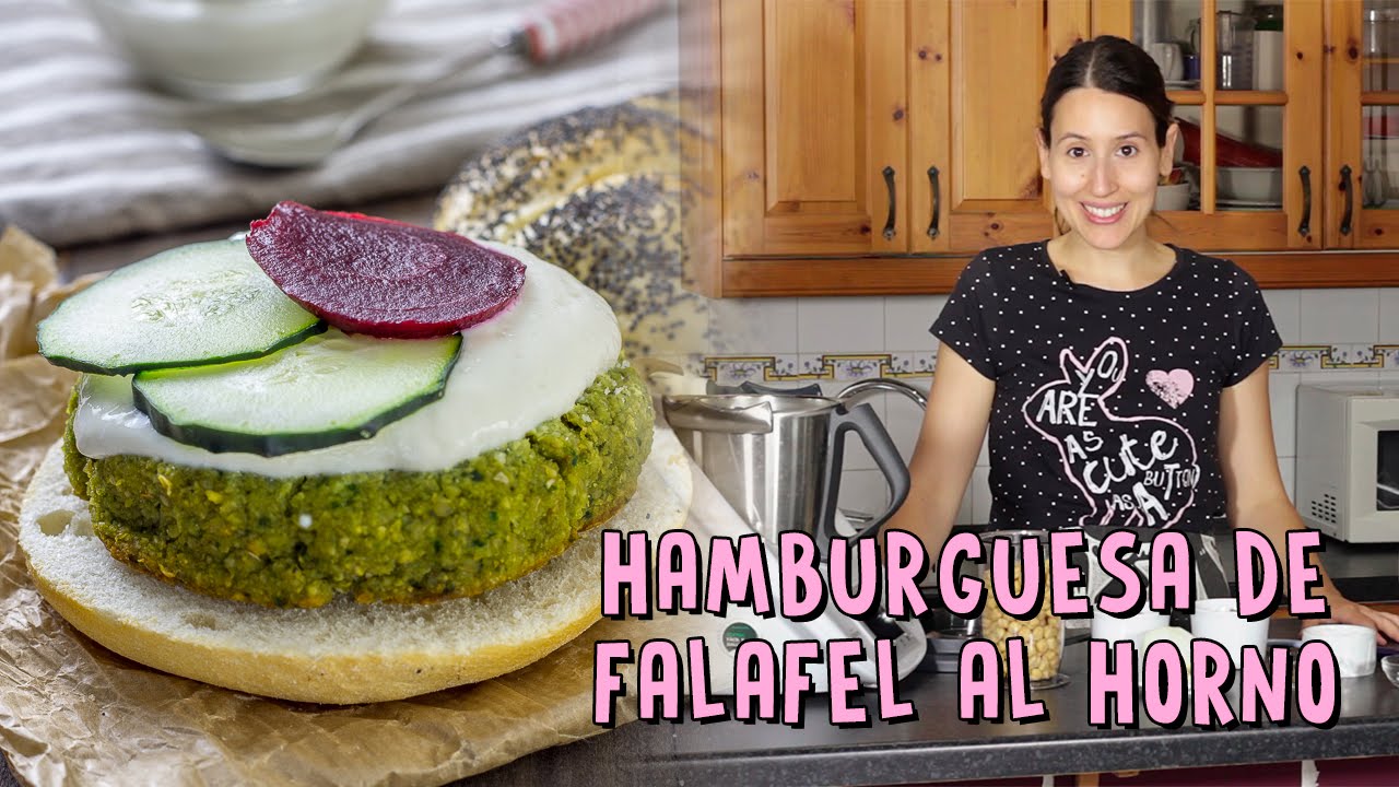 HAMBURGUESA DE FALAFEL AL HORNO | Delantal de Alces