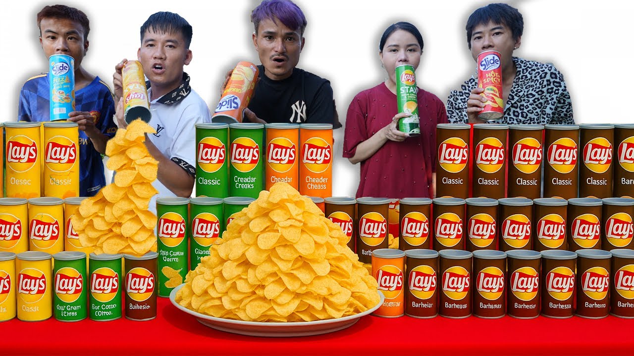 Hưng Troll | Thử Thách Người Cuối Cùng Ngừng Ăn Snack Ống Lays Nhận 500$