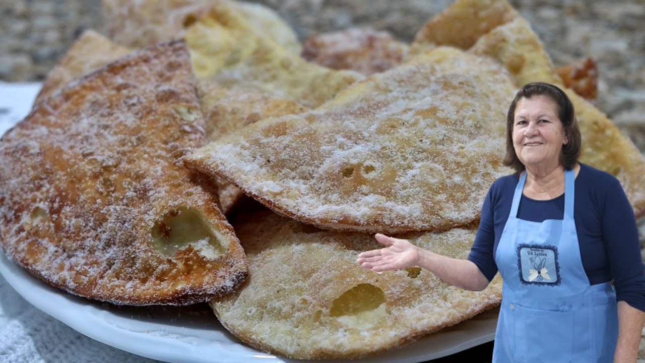 COMO A VÓ LURDES FAZ PASTEL DE BANANA COM MASSA PRONTA