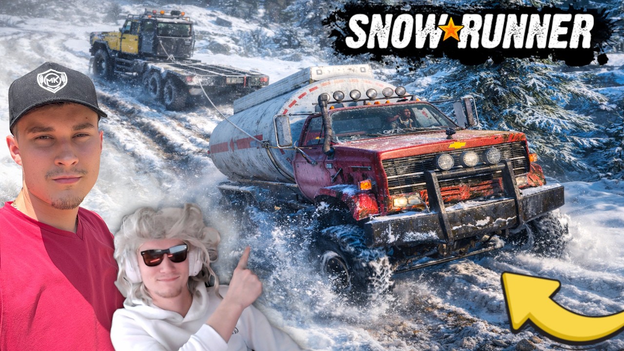ZIMA W TERENIE NAS ZASKOCZYŁA! 😲 NIE UDAŁO SIĘ WJECHAĆ POD STROMĄ GÓRĘ? 😱 SNOWRUNNER