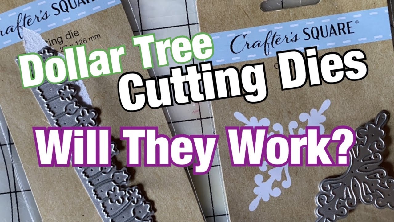 Dollar Tree Cutting Die Demo - Scrapbooking and Cardmaking with Crafter's Square Supplies