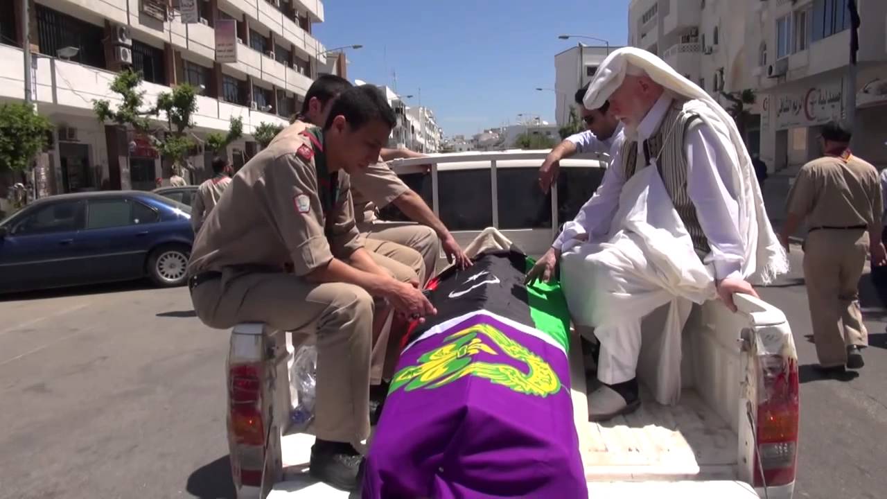 مراسم جنازة عملاق كشاف ليبيا 25 / 04 / 2014