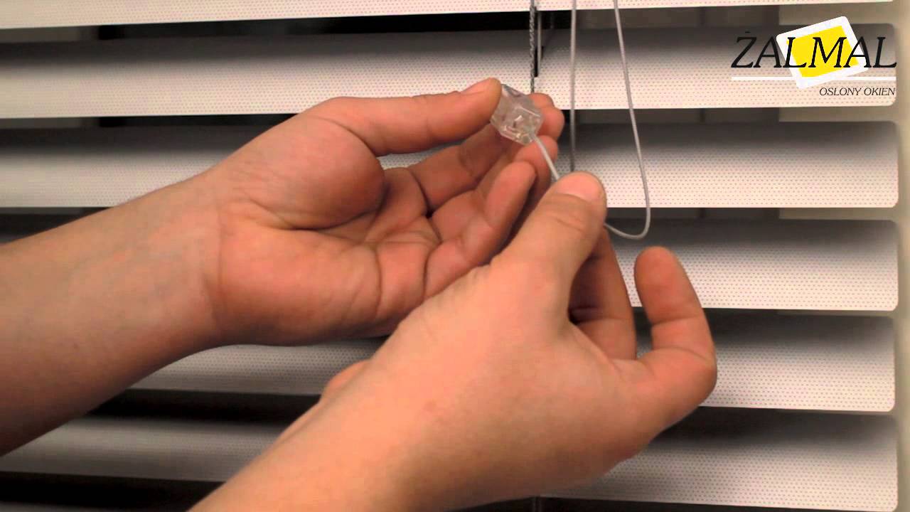 Żaluzje aluminiowa 50mm ŻALMAL - montaż do ściany
