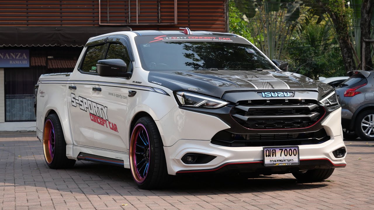 หล่อลงตัวมากๆ D-Max 2020 แปลงหน้า Mu-X 2021 กับชุดแต่ง S-Sporty รอบคัน : รถซิ่งไทยแลนด์