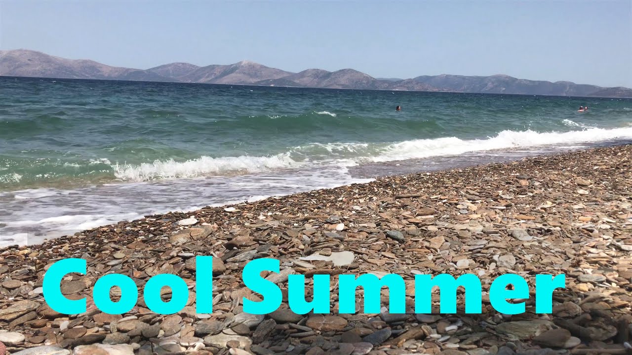 [4K]enjoy the beach in Athens|cool summer in Greece|live in Greece|enjoy your life|享受希臘涼爽的海風沙灘｜生活在希臘