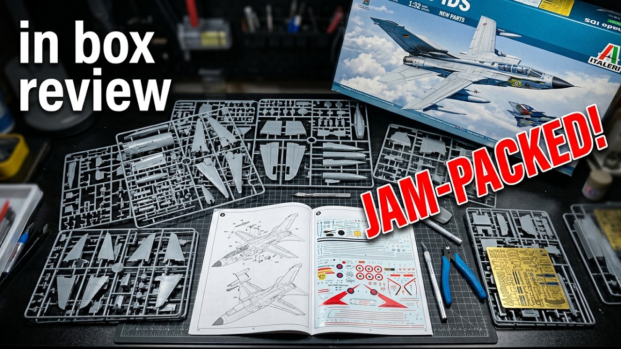 Обзор Italeri 1/32 Panavia Tornado IDS в коробке