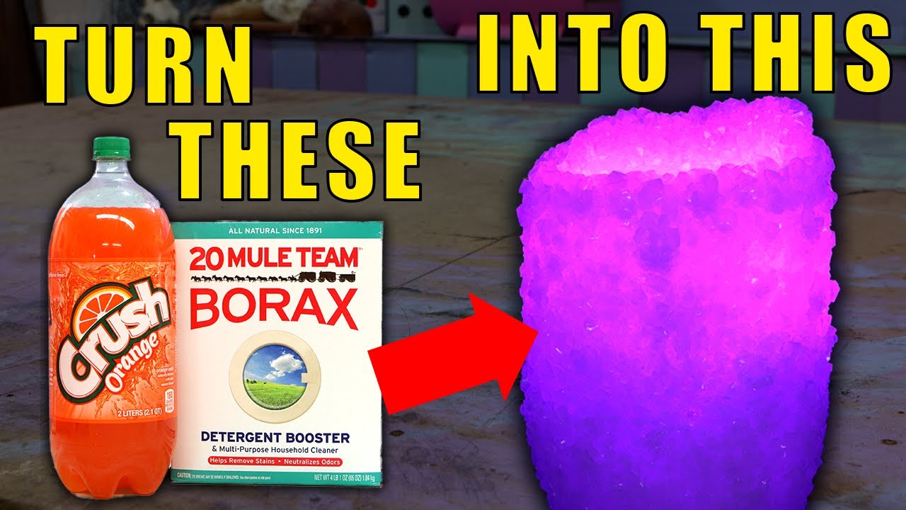 How I Make a CRYSTAL LAMP (From things in your Kitchen!) | How to make borax crystals