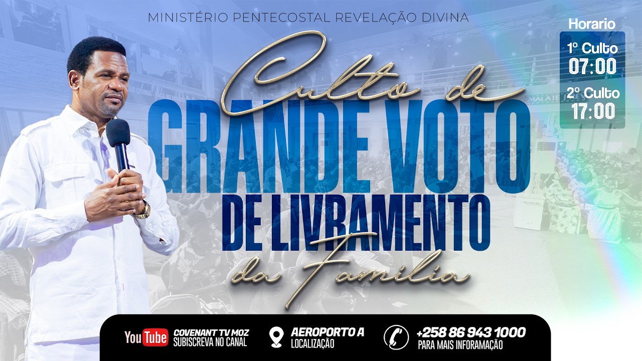 GRANDE VOTO DO LIVRAMENTO DA FAMÍLIA (CULTO DE DOMINGO) || DIA 01.03.26