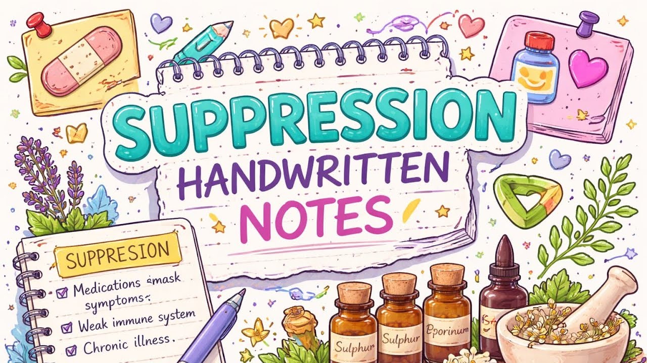 SUPPRESSION#suppression#organonofmedicine#handwrittennotes#easyexplanation#cbdc