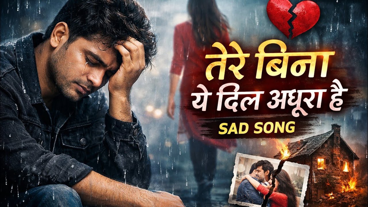 तेरे बिना ये दिल अधूरा है 💔 | Very Heart Touching Sad Song 2026 | New Hindi Sad
