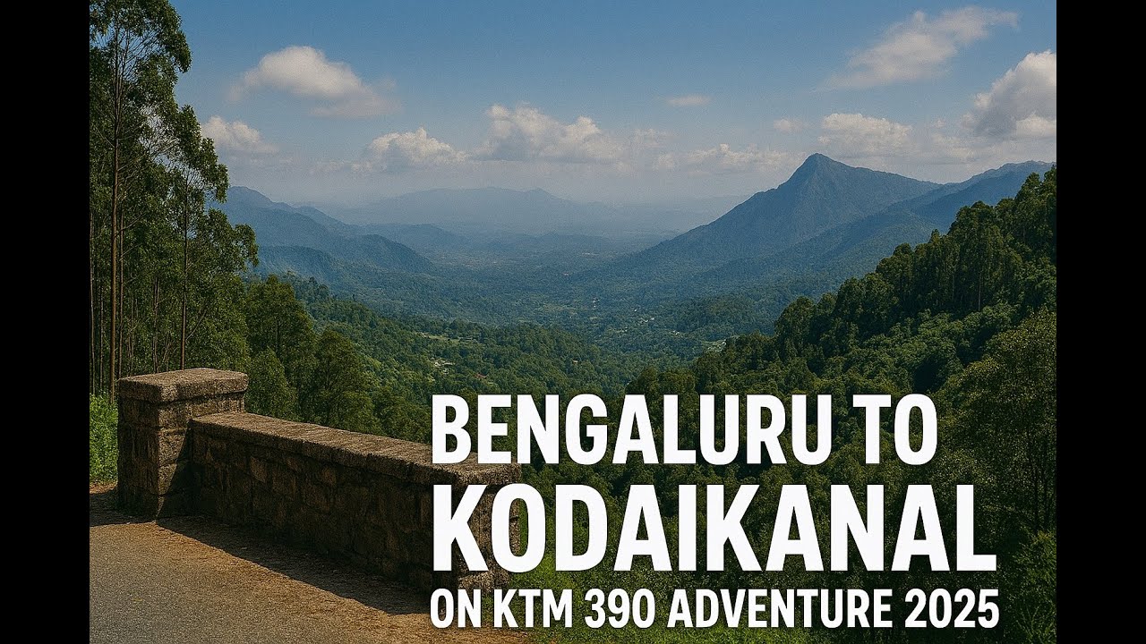 First Long Bike trip on #KTM390Adventure2025 | 1000 KMs ride | Bengaluru to Kodaikanal bike trip