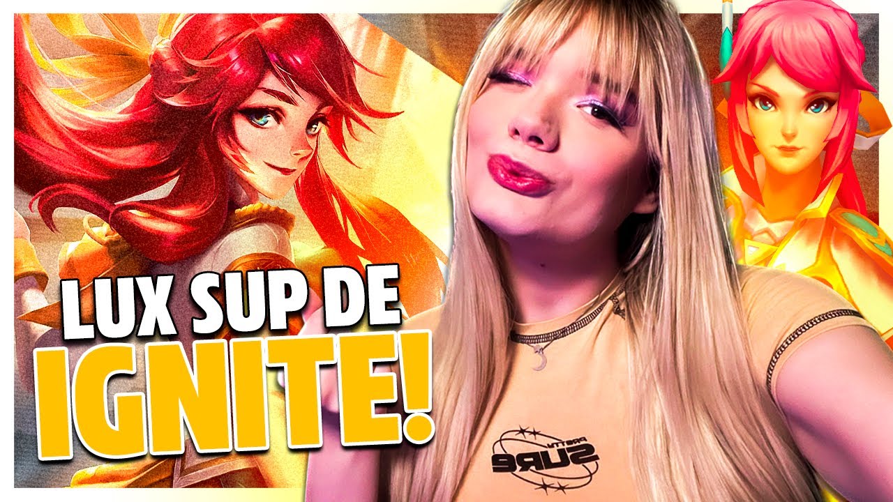 LOL: O SEGREDO DA LUX SUPORTE É AGRESSIVAR O TEMPO TODO! | Sabrinoca