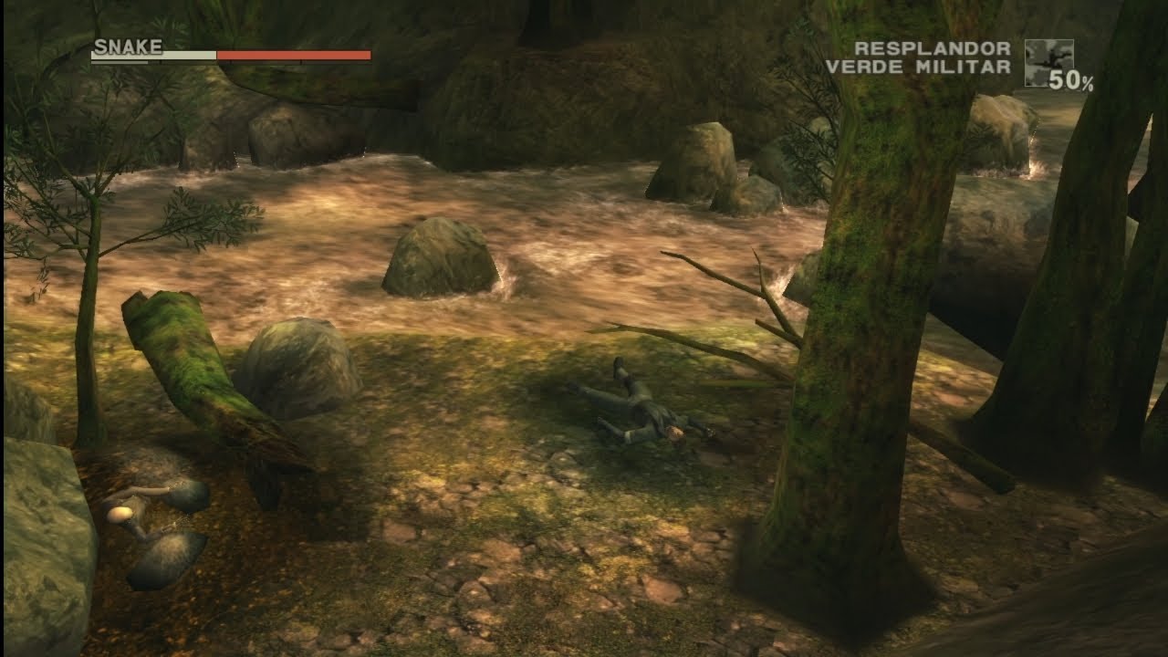 Caminando En MGS3 SNAKE EATER HD EDITION ( escuchando el río ) No Commentary 
