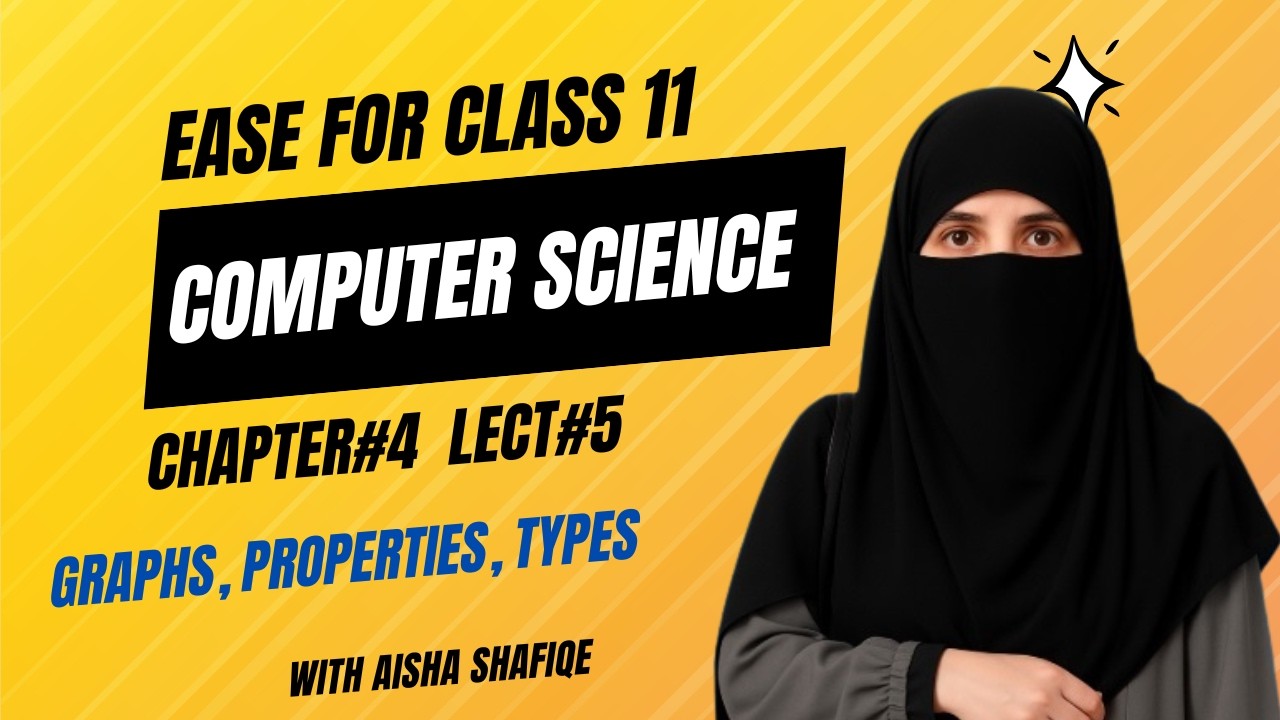 Chapter#4-Lecture#5- What is Graph? I Properties of Graph I Types of Graph I FIrst Year Computer