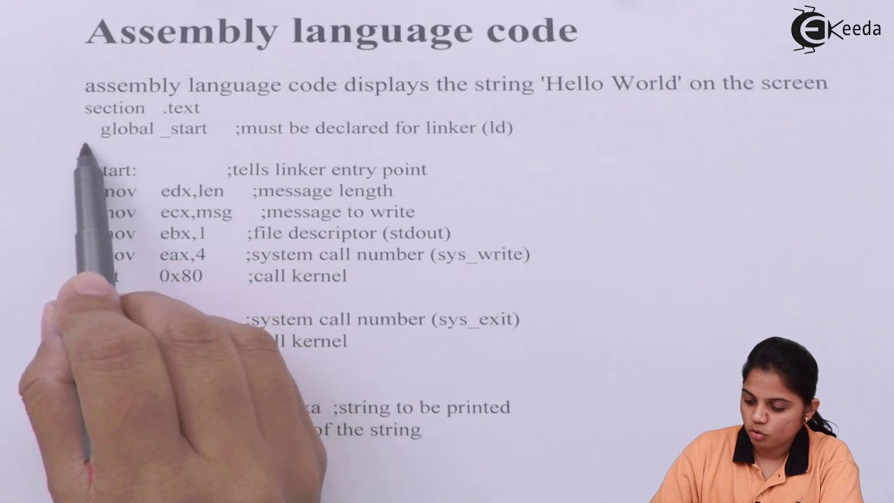 Assembly Language Programming - Microprocessor and Microcontrollers - Industrial Electronics