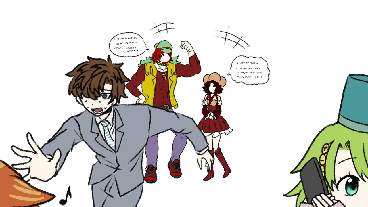 【手描きキミガシネ】サラがコーラを振るだけ【合作】