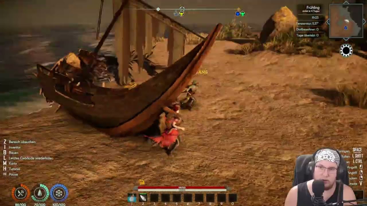 Live Let's Play: ASKA (Multiplayer, Part 1) [Uncut Twitch-Stream]