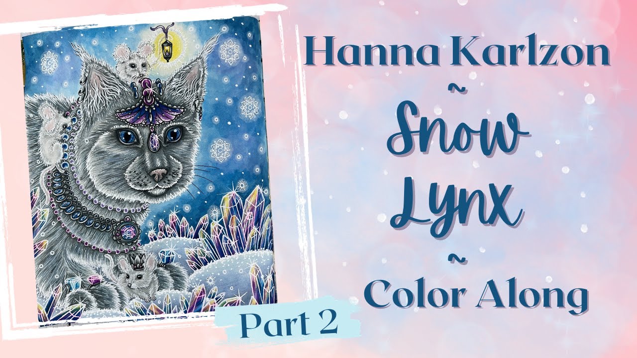 Seasons | Snow Lynx Pt.2 | Coloring Mice, Crystals and Snow | Color Along