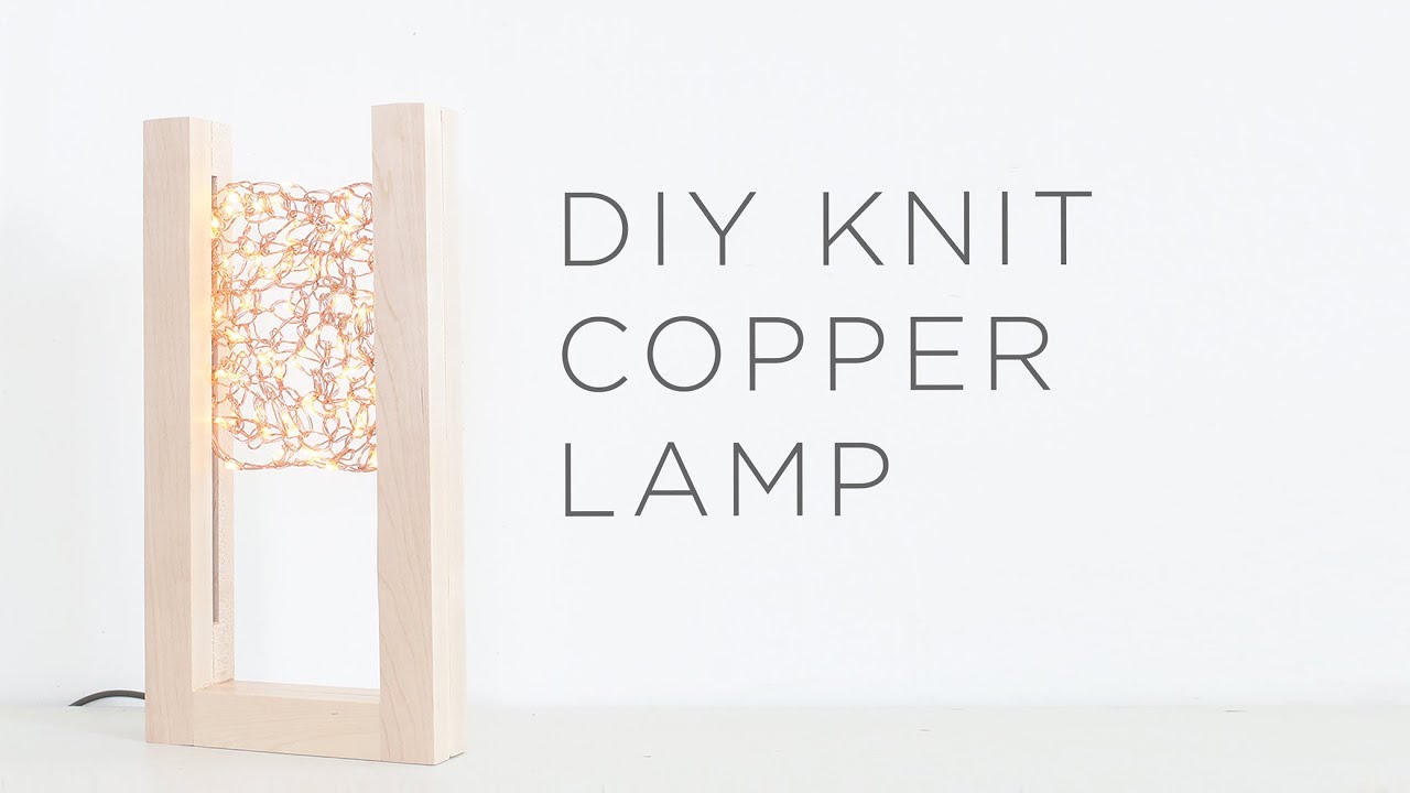 Knit Copper Lamp