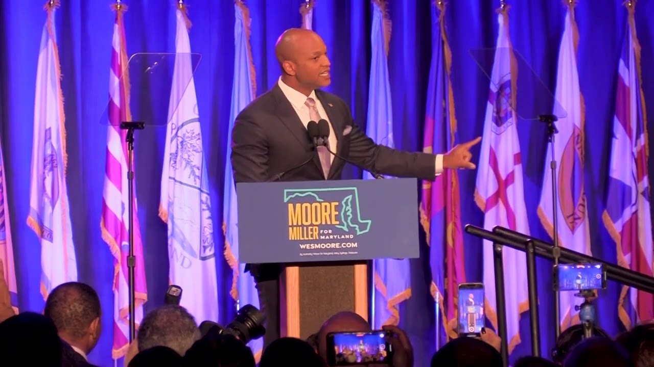 Governor Elect Wes Moore delivers Victory Speech on Election Night
