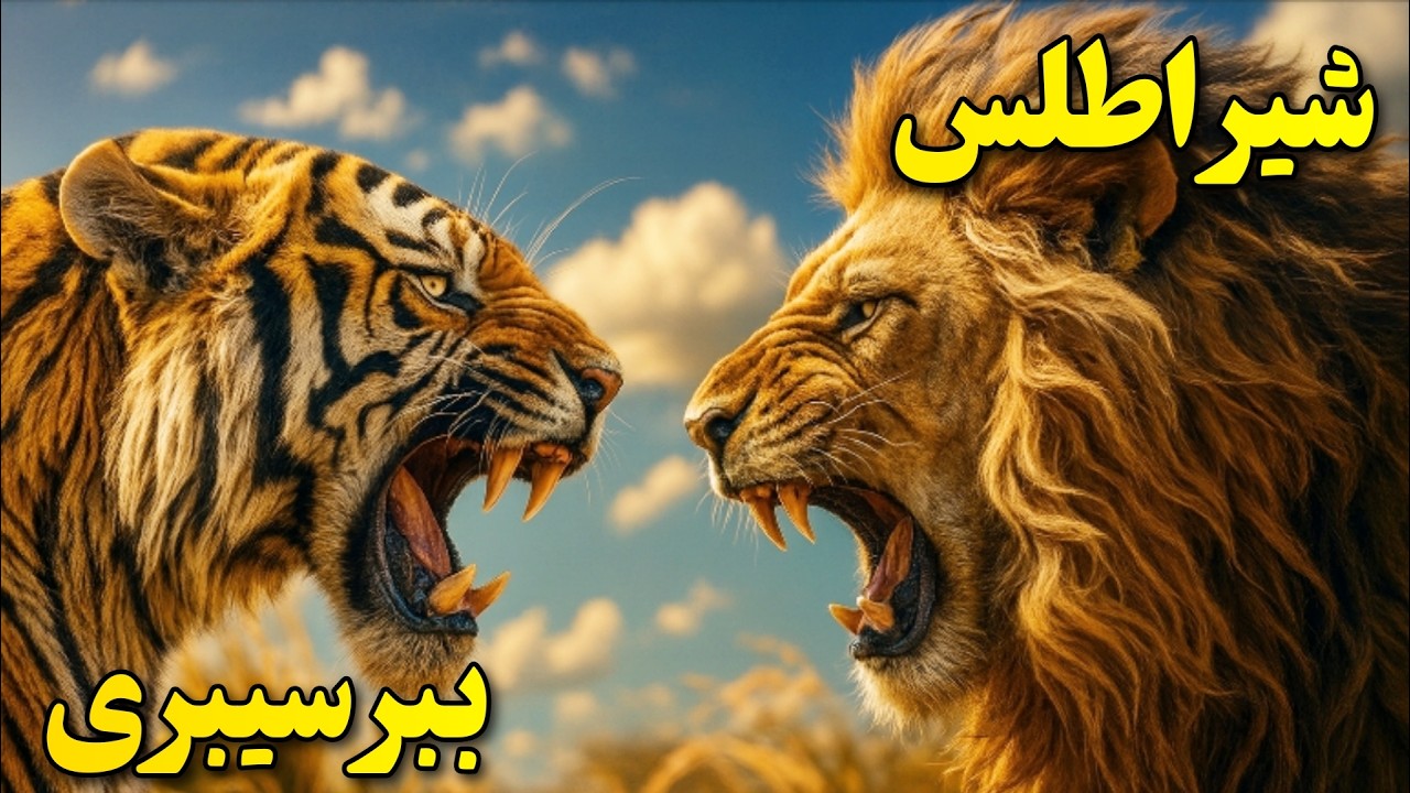نبرد شیر اطلس و ببر سیبری؟