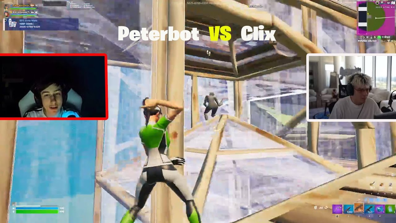 Peterbot Vs Clix  2v2 Zone Wars Wagers!!!