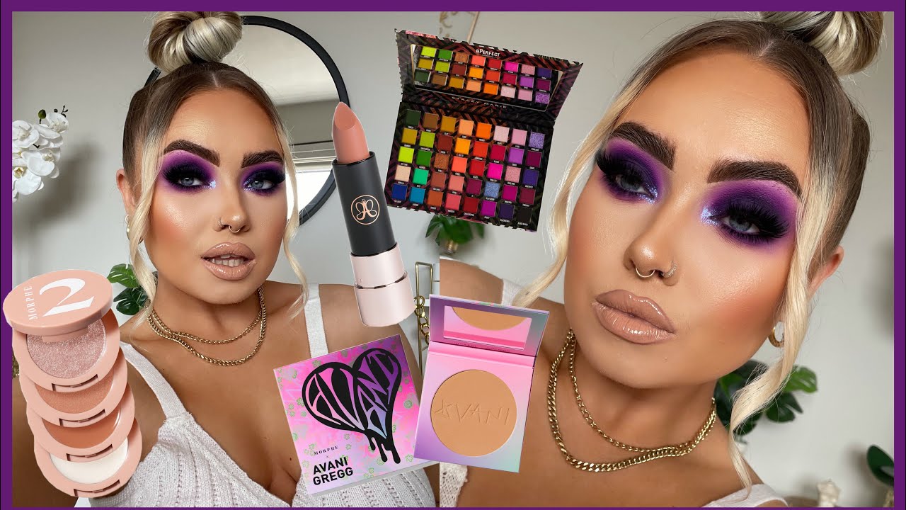 GRUNGY PURPLE SMOKEY EYE | Chit Chat GRWM Playing with NEW MAKEUP 💜