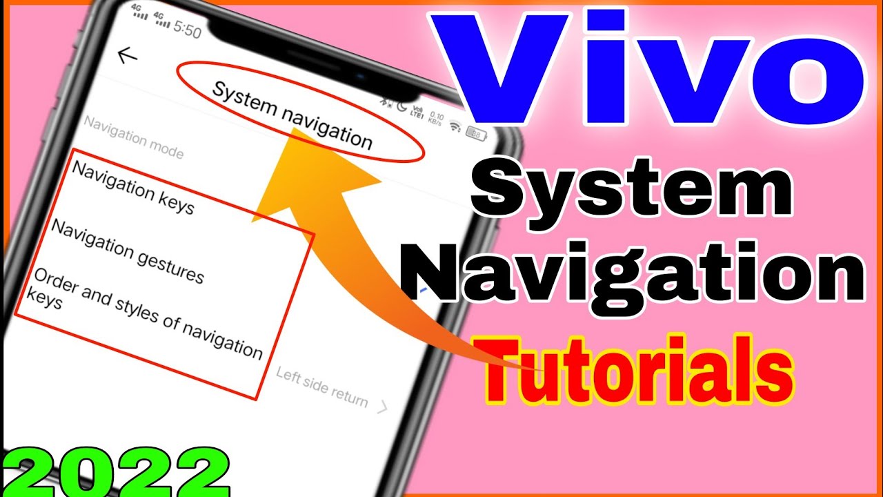 VIVO~ System Navigation & Gesture Tutorial 2022 Hindi Order & Styles keys