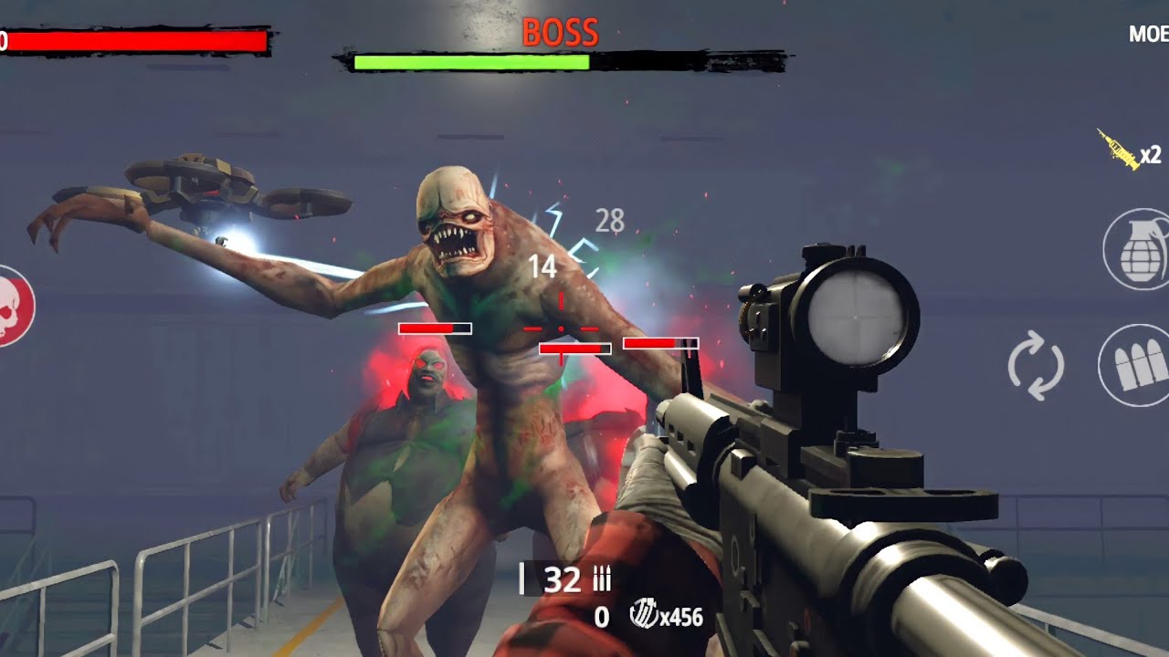 Zombie Hunter D-Day - BOSS Mode -  Android Gameplay Walkthrough #10