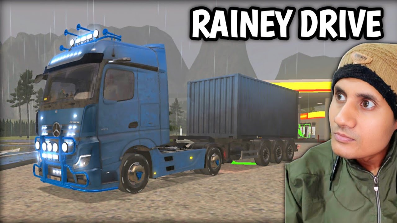 REALISTIC RAINY TRUCK DRIVE 🌧️ | TSU 