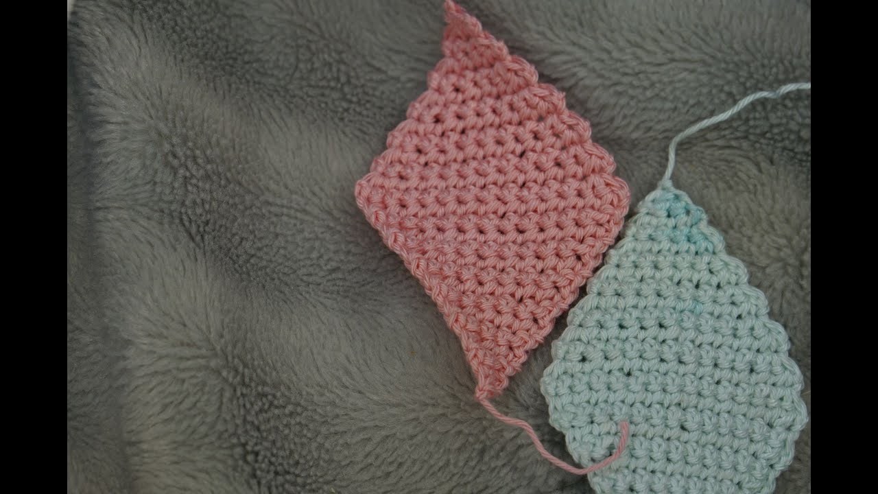 How to Crochet the single crochet diamond