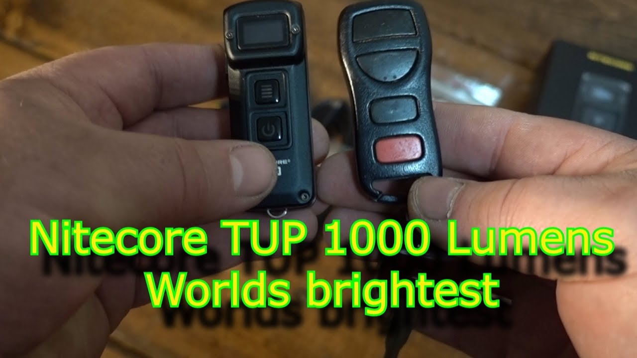 Brightest Keychain Flashlight 1000 Lumen Nitecore TUP