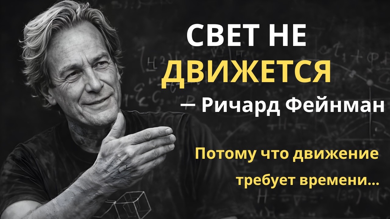 Ричард Фейнман: скорость света — это не просто скорость (и это меняет всё)