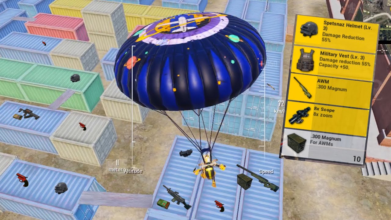 I LANDED on AWM + M249😱 | PUBG Mobile