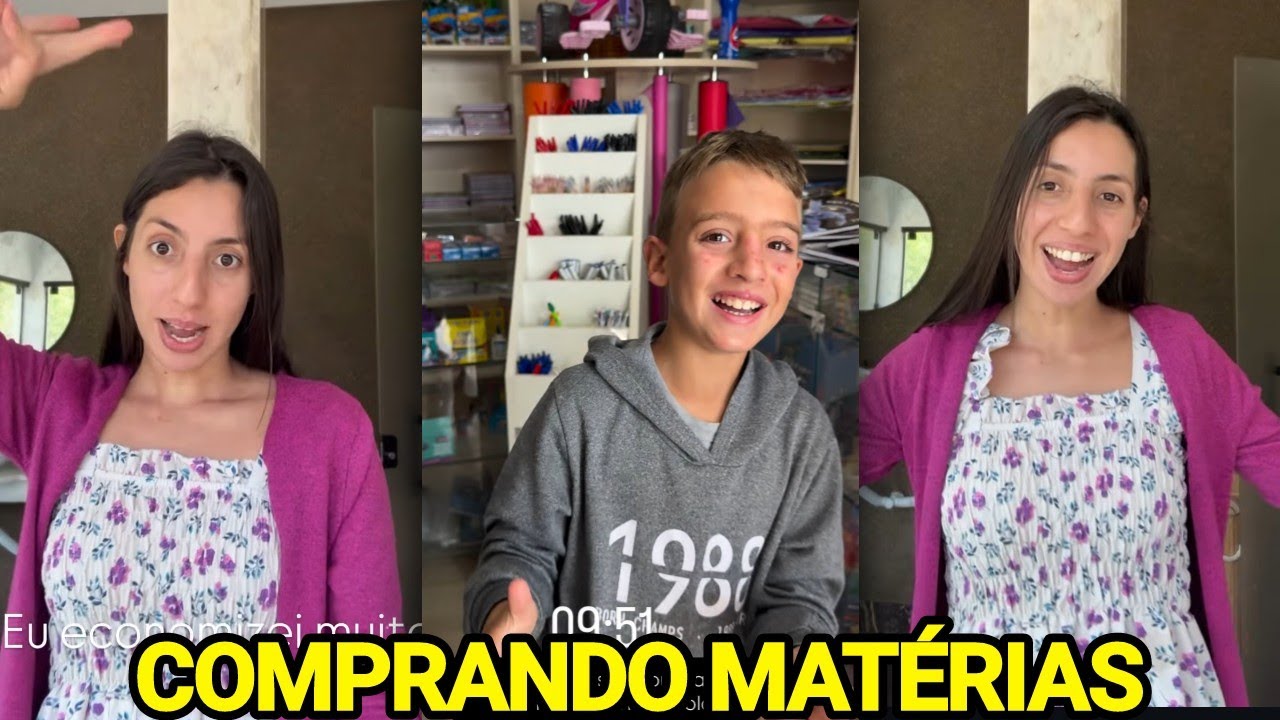 SARA KELLEN COMPRA OS MATÉRIAS ESCOLAR DAS CRIANÇAS+ JOÃO SE QUEIMOU NO SOL