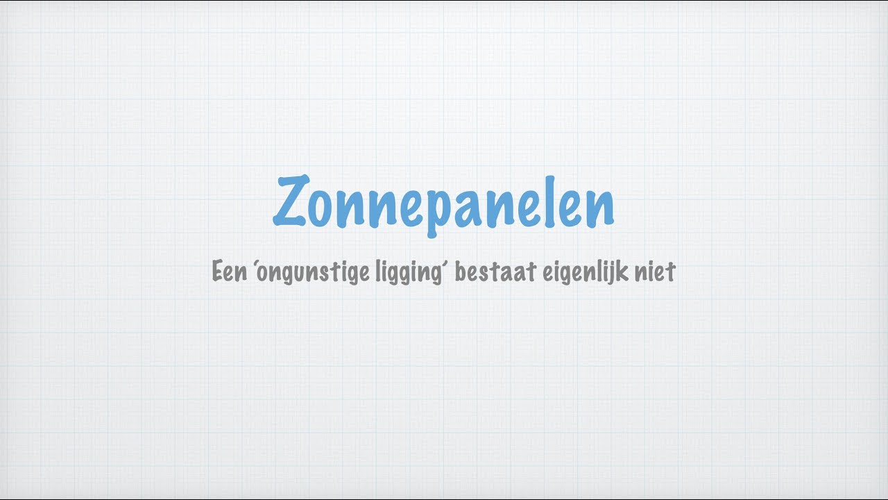 Slechte ligging zonnepanelen?