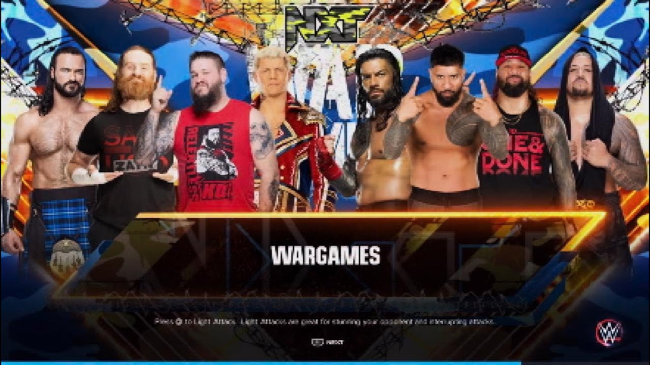 WWE 2K 23- bloodline Wargames